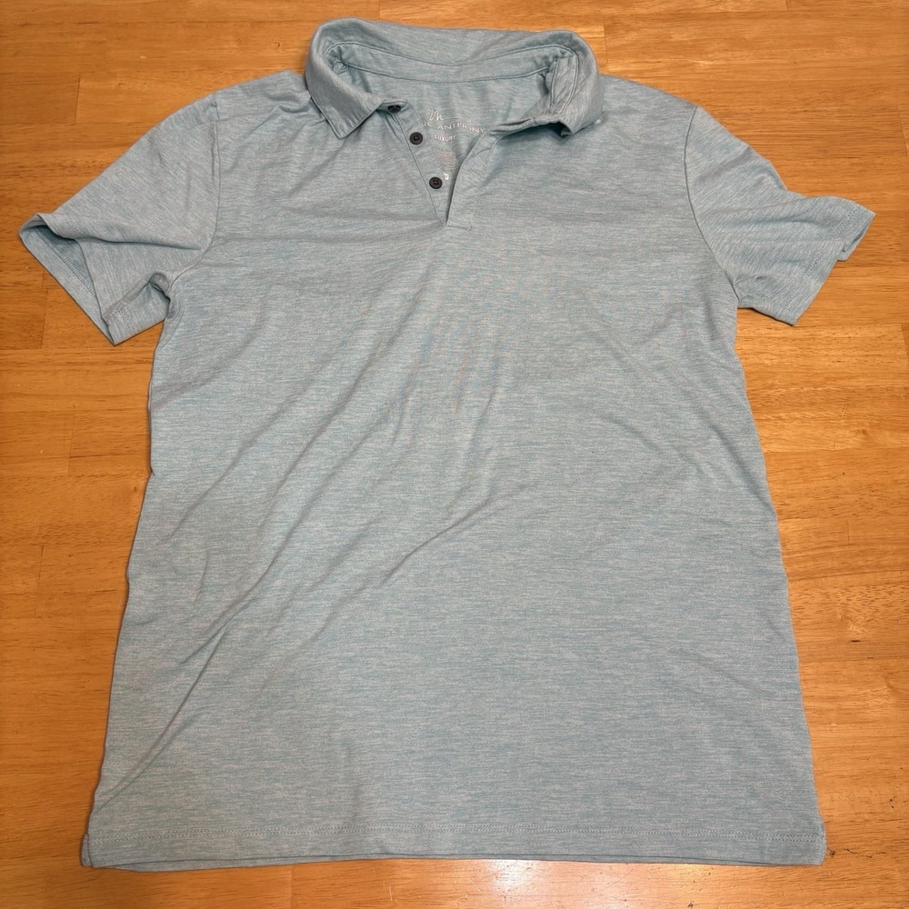 Marc Anthony Luxury Polo Shirt Mens‎ Size M Short Sleeve Teal Green Polyester